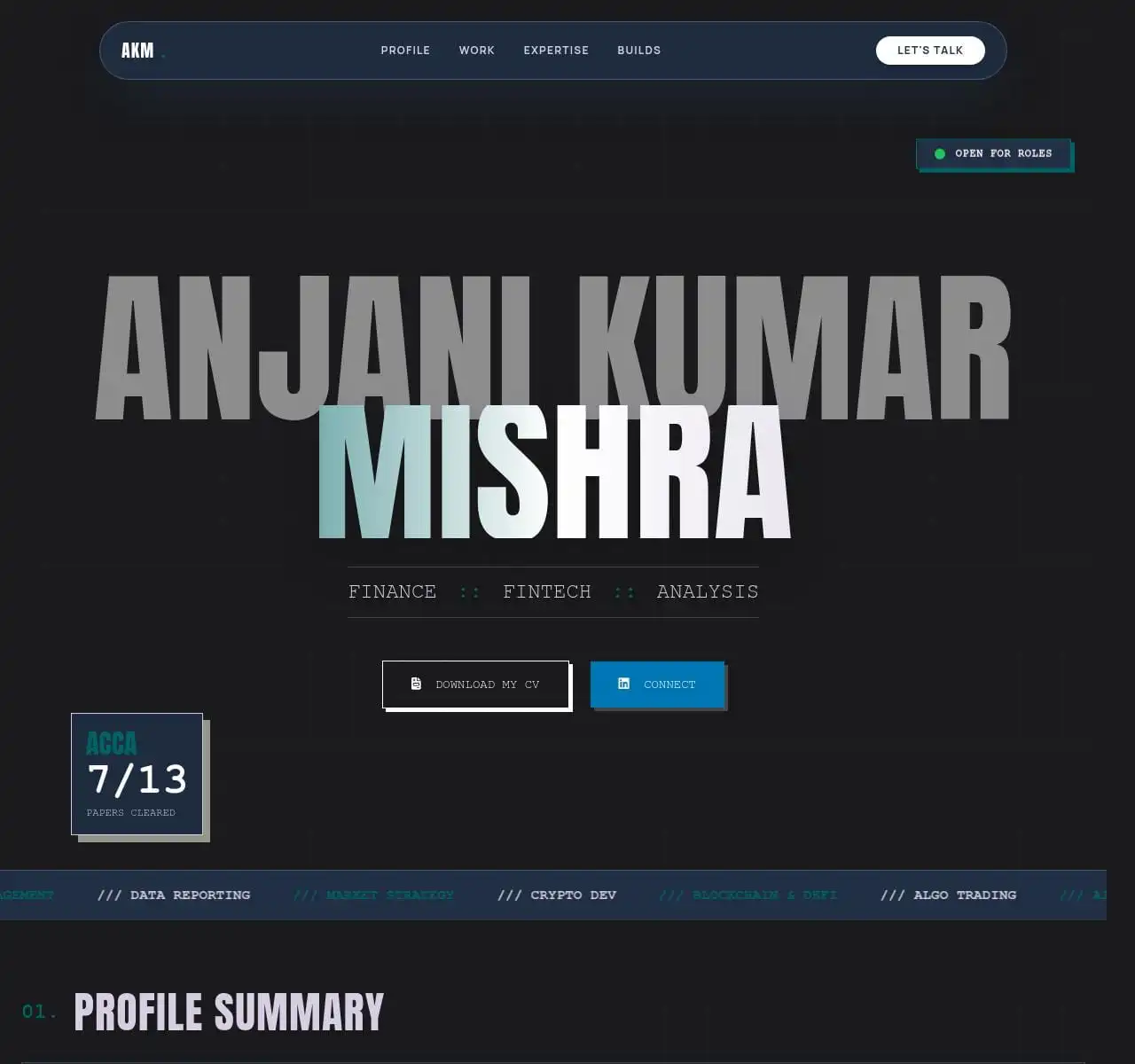 AKM Personal Portfolio